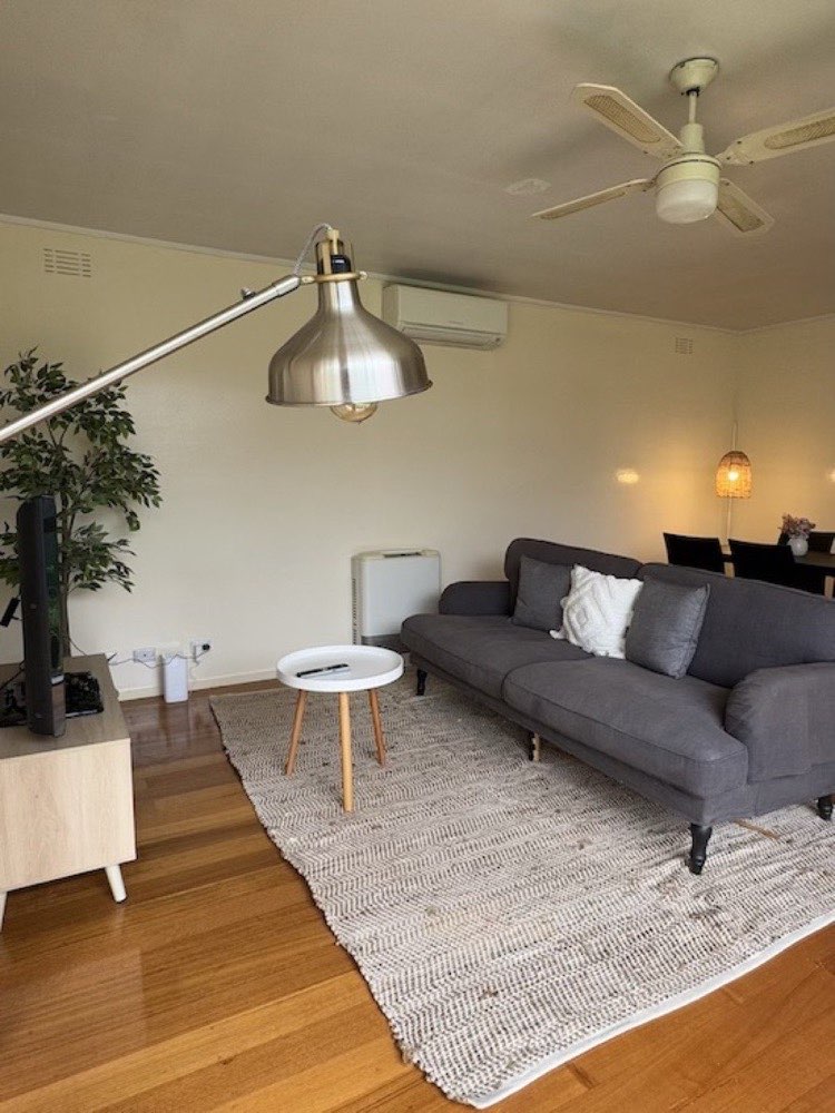 Bright, furnished living room ready to relax in